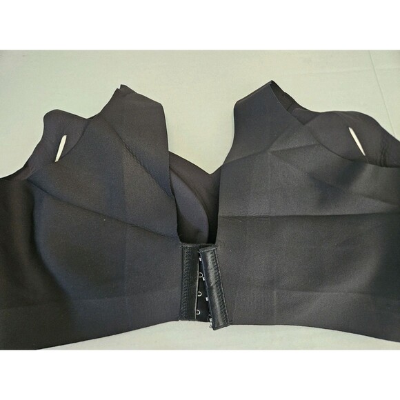 XXL Light Black Wireless Lift Bra Removable Pads Comfort Lift 4 Hook 4 Adjusts - Picture 7 of 8